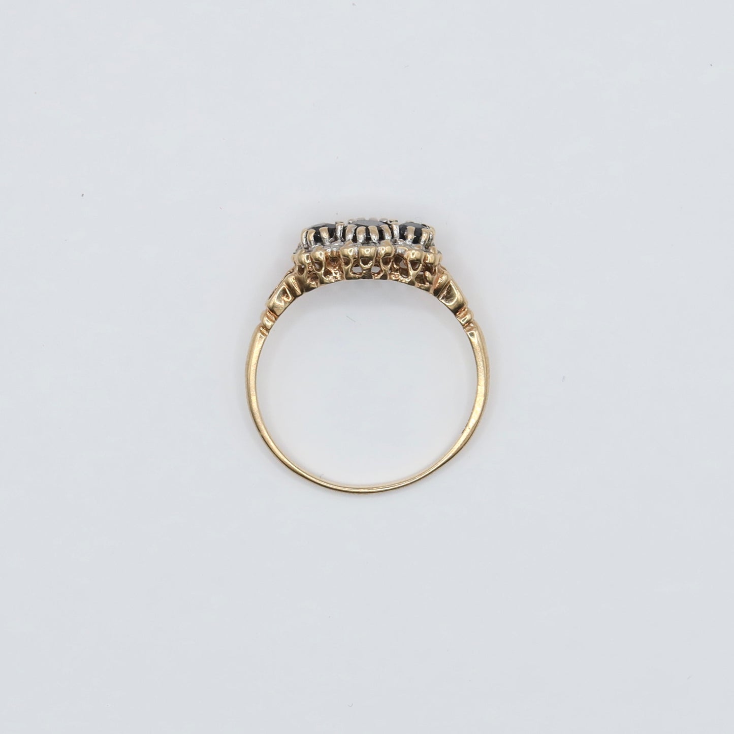 Harper | Saffier & Diamant Cluster Ring