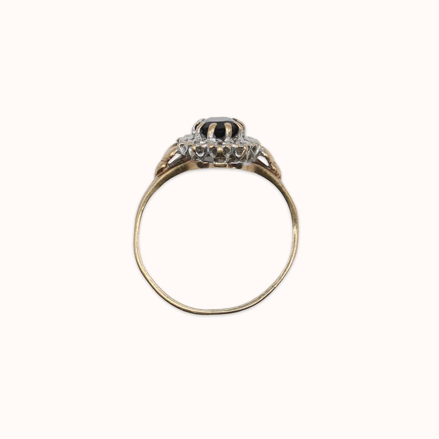 Spencer | Saffier & Diamant Halo Ring