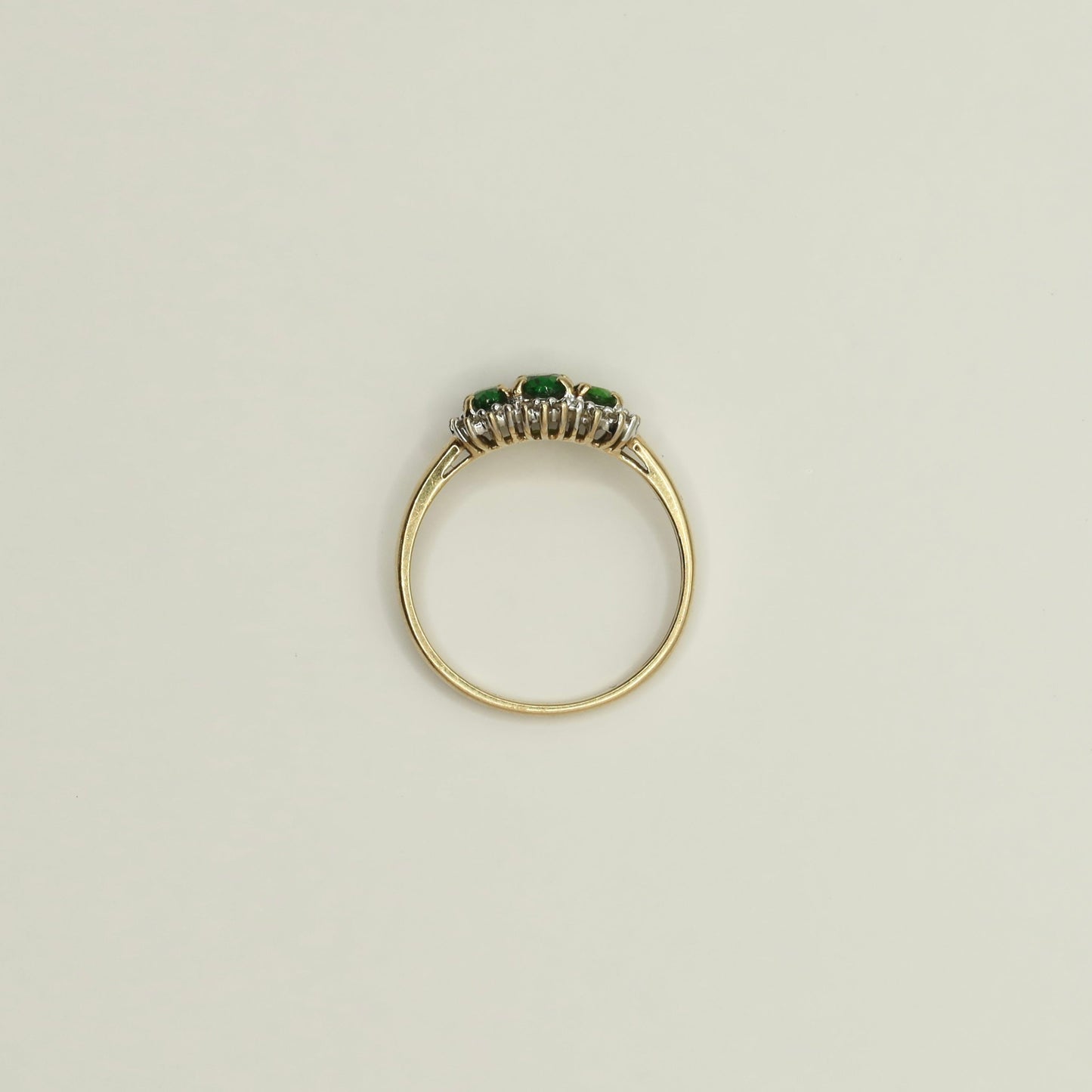 Josephine | Diopsiet & Diamant Trilogie Ring