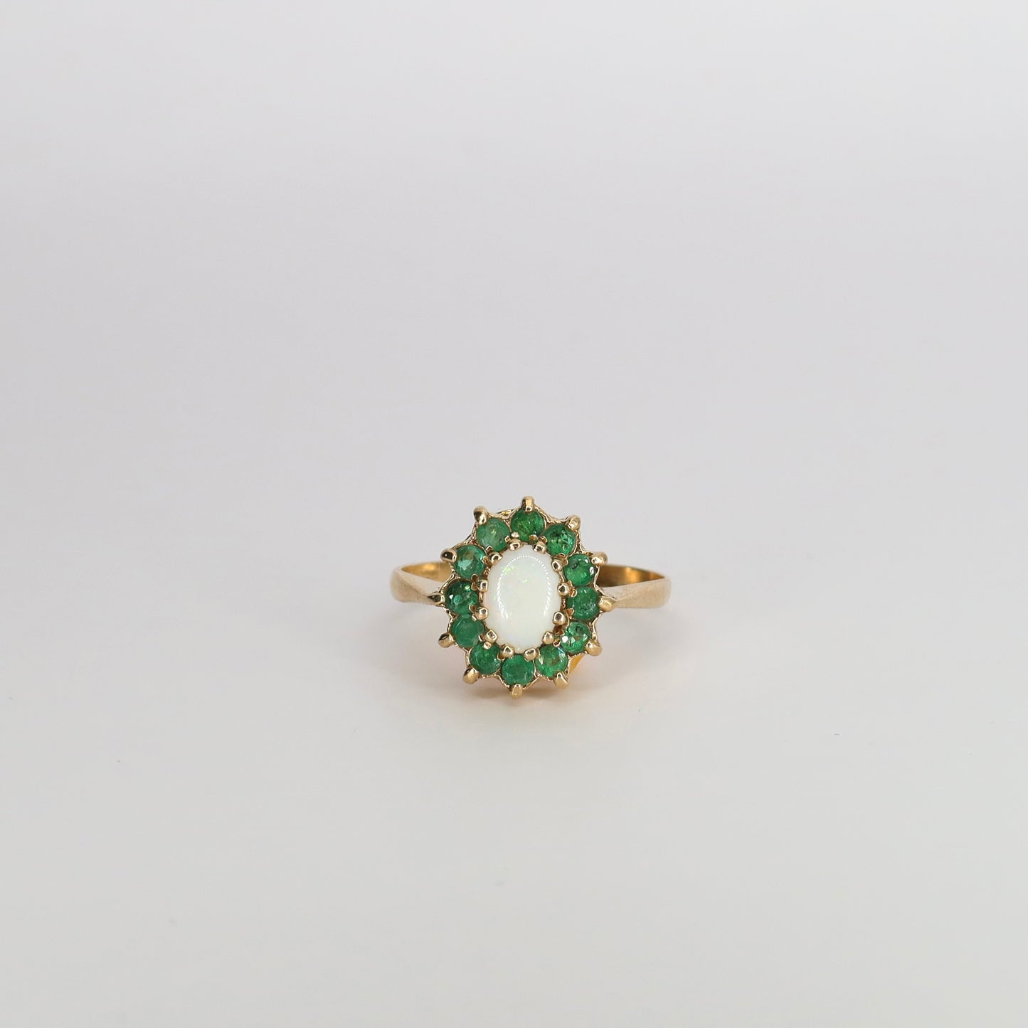 June | Smaragd Bloem Ring