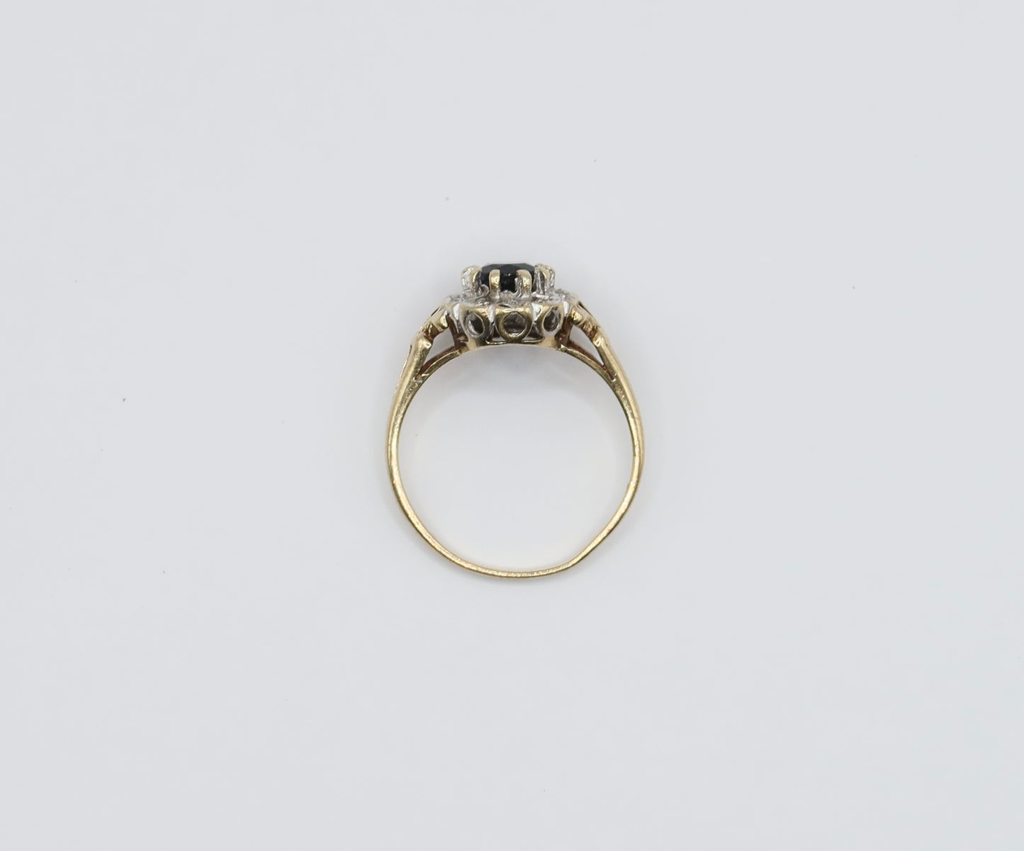 Kate | Saffier & Diamant Halo Ring