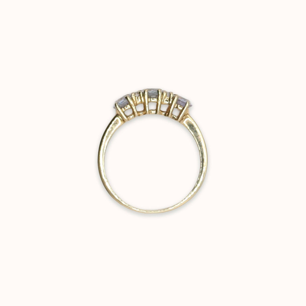 May | Aquamarijn Trilogie Ring