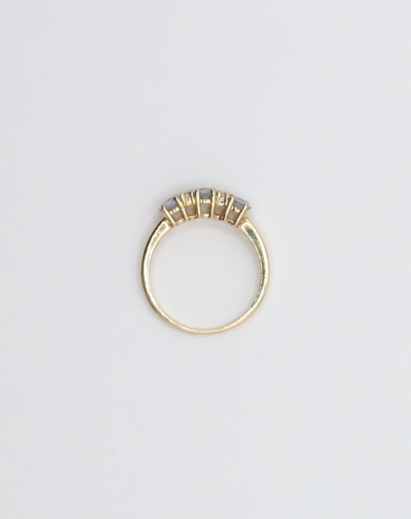 May | Aquamarijn Trilogie Ring