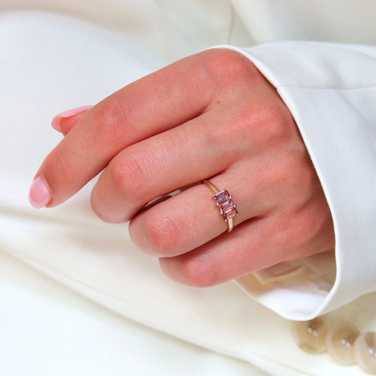 Georgia | Toermalijn Trilogie Ring