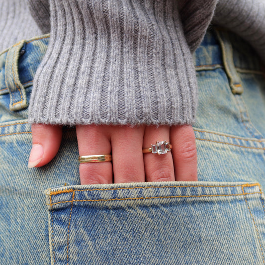 Jane | Aquamarijn Trilogie Ring