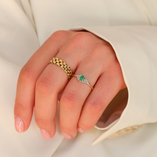 Victoria | Smaragd & Diamant Ring