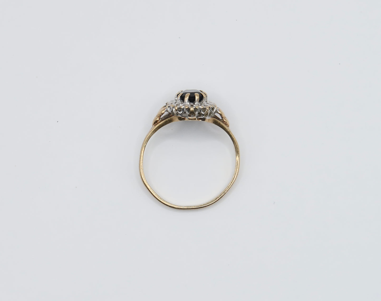 Spencer | Saffier & Diamant Halo Ring