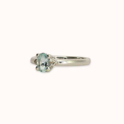 Alice | Aquamarijn & Diamant Ring