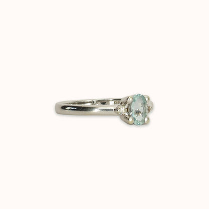 Alice | Aquamarijn & Diamant Ring
