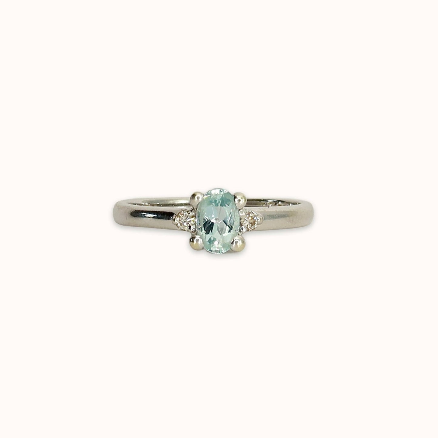Alice | Aquamarijn & Diamant Ring