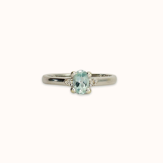 Alice | Aquamarijn & Diamant Ring