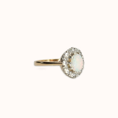 Holly | Opaal & Diamant Halo Ring