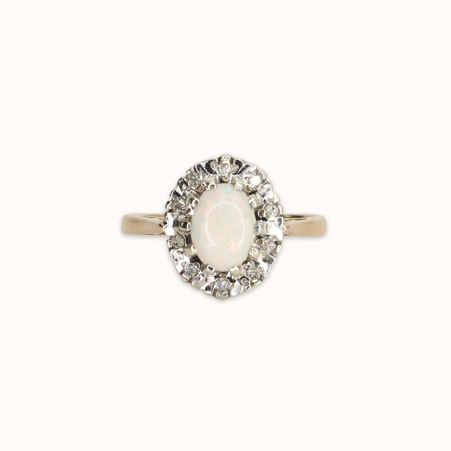 Holly | Opaal & Diamant Halo Ring