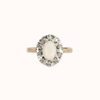 Holly | Opaal & Diamant Halo Ring
