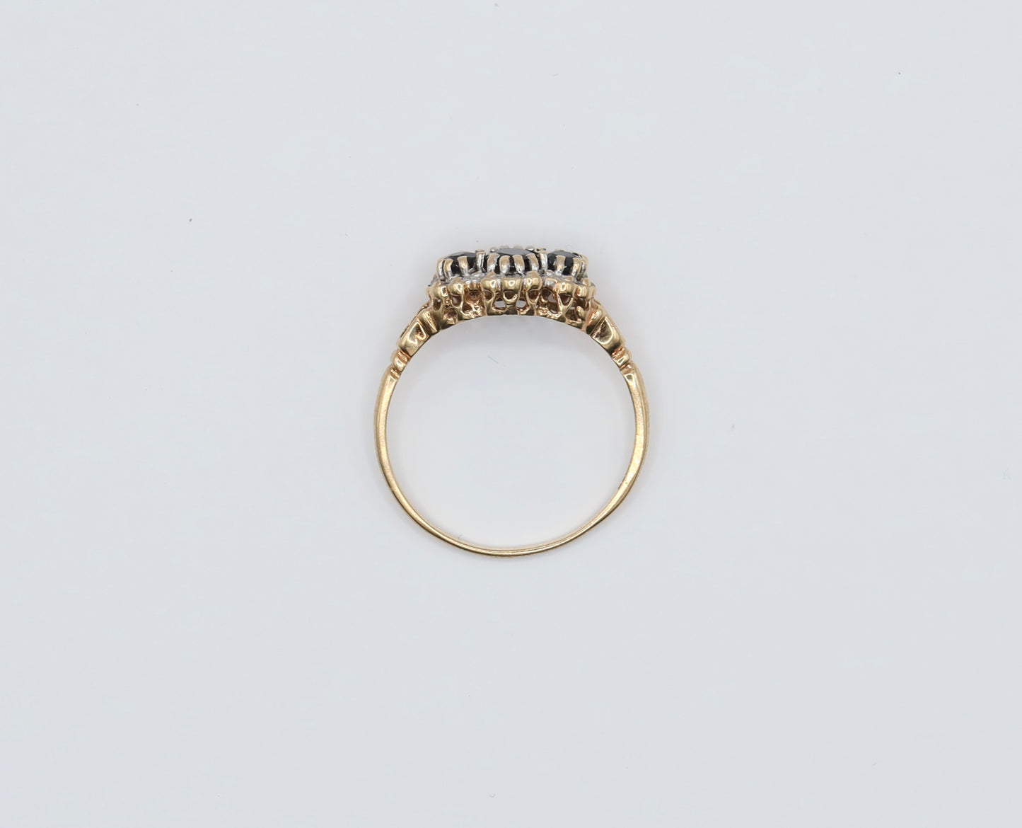 Harper | Saffier & Diamant Cluster Ring