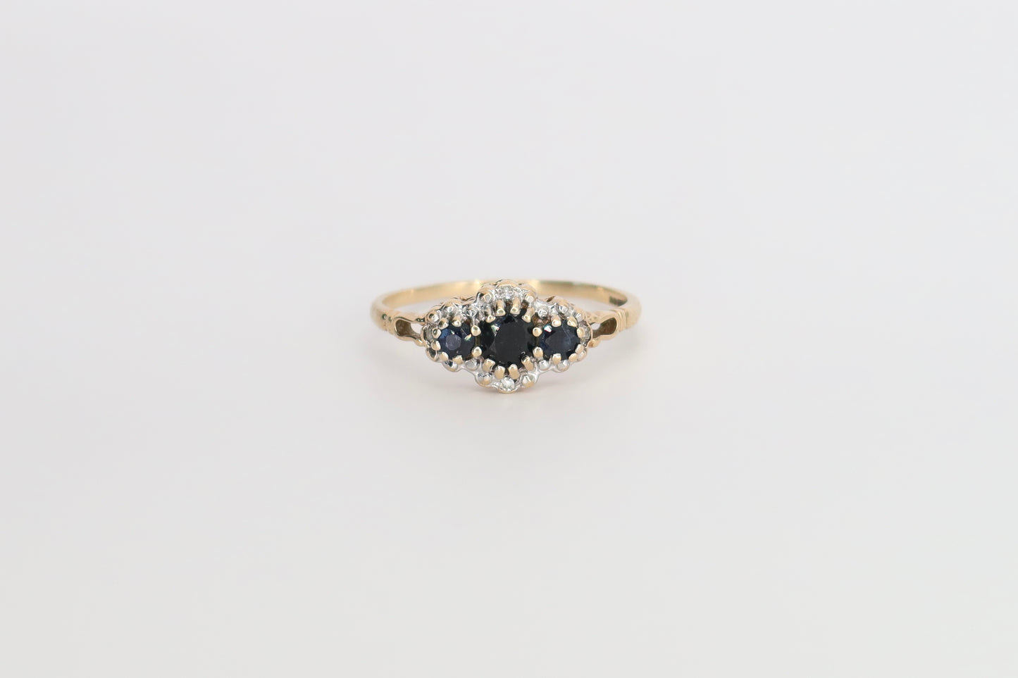 Harper | Saffier & Diamant Cluster Ring