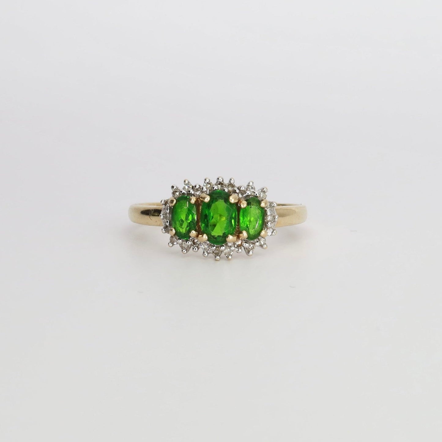 Josephine | Diopsiet & Diamant Trilogie Ring