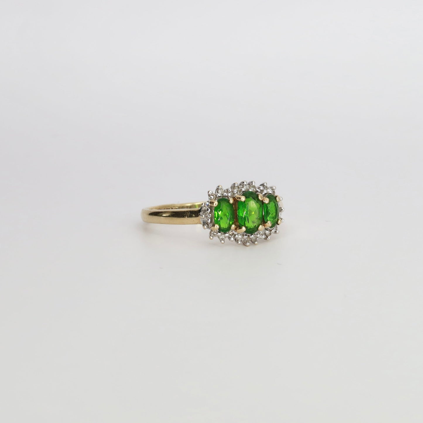 Josephine | Diopsiet & Diamant Trilogie Ring