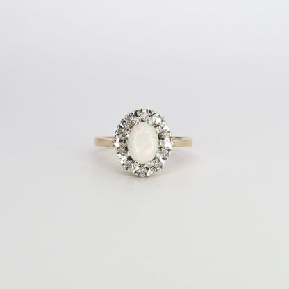 Holly | Opaal & Diamant Halo Ring