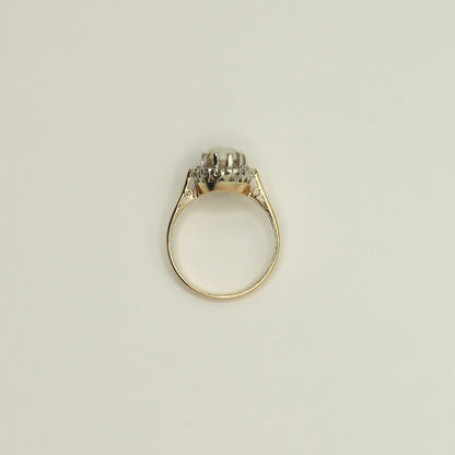 Holly | Opaal & Diamant Halo Ring