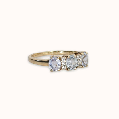 May | Aquamarijn Trilogie Ring