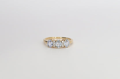 May | Aquamarijn Trilogie Ring