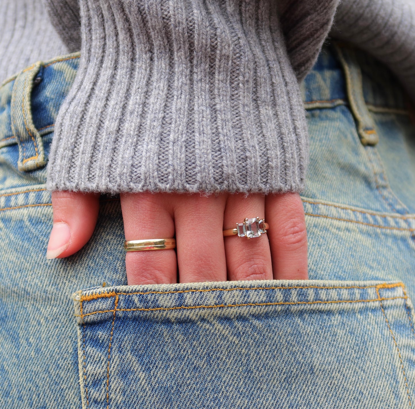 Jane | Aquamarijn Trilogie Ring