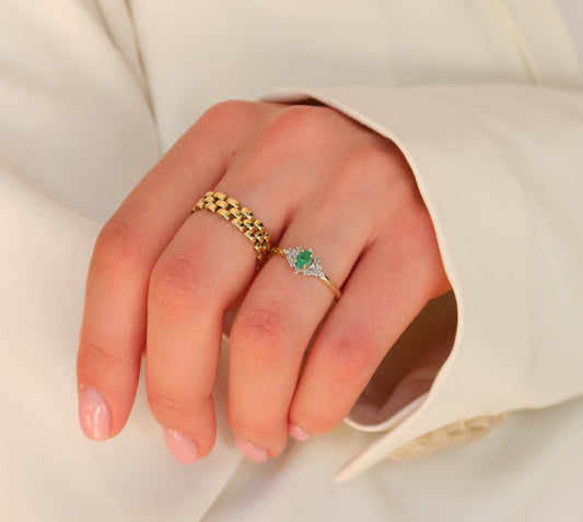 Victoria | Smaragd & Diamant Ring